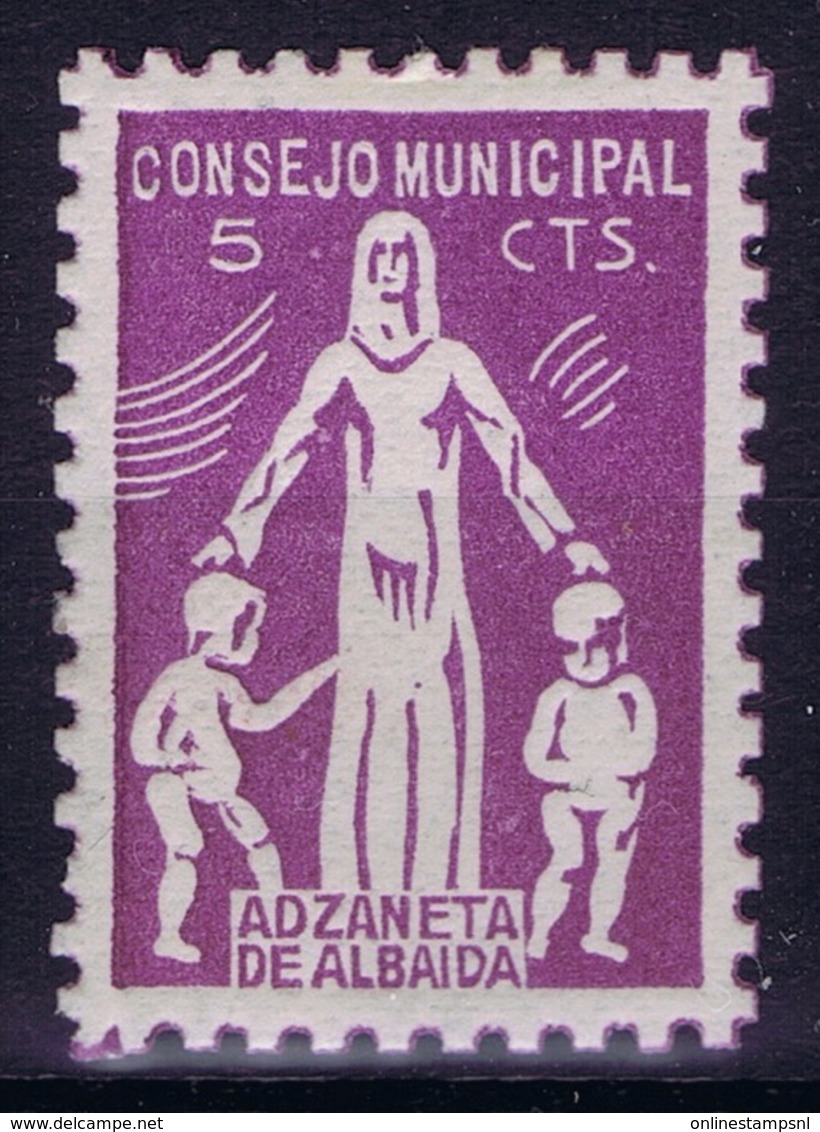 Spian : Asistencia Social Adzaneta De Albaida - Spanish Civil War Labels