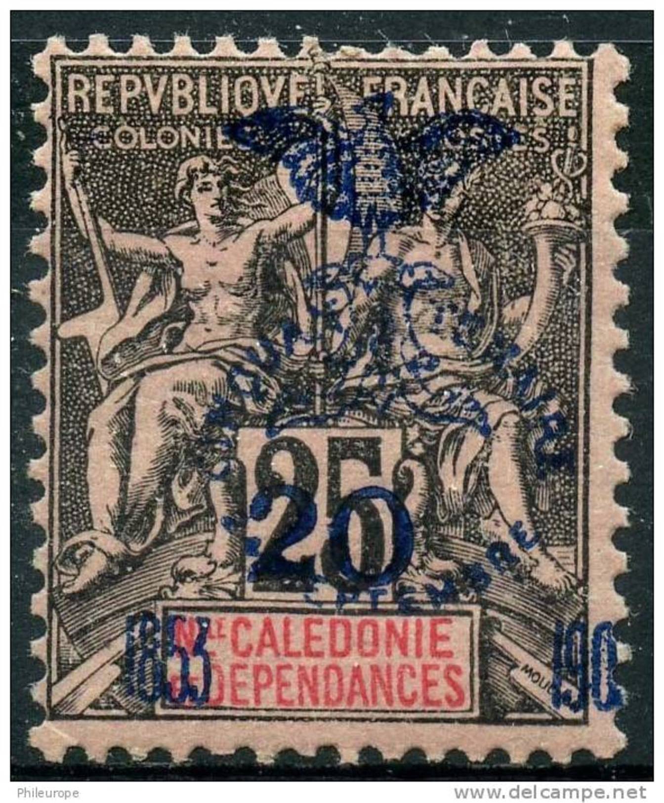 Nouvelle Caledonie (1903) N 87 * (charniere) - Ongebruikt