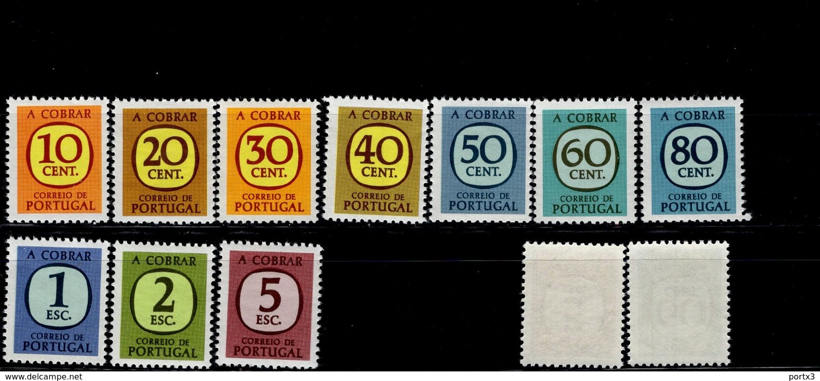 Portugal Portomarken Ziffern 70 - 79 MNH ** Neuf - Nuovi