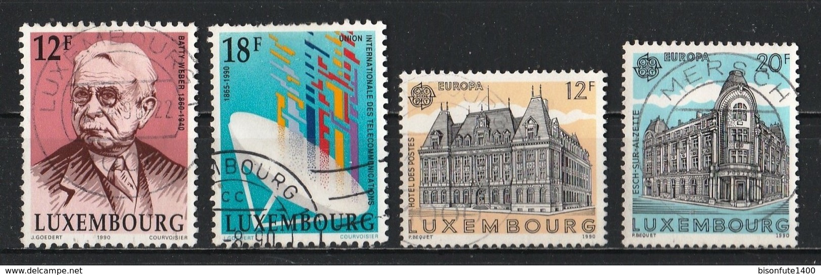 Luxembourg 1990 : Timbres Yvert & Tellier N° 1186 - 1187 - 1188 - 1189 - 1190 - 1191 - 1192 - 1193 Et 1194 Oblit. - Usati