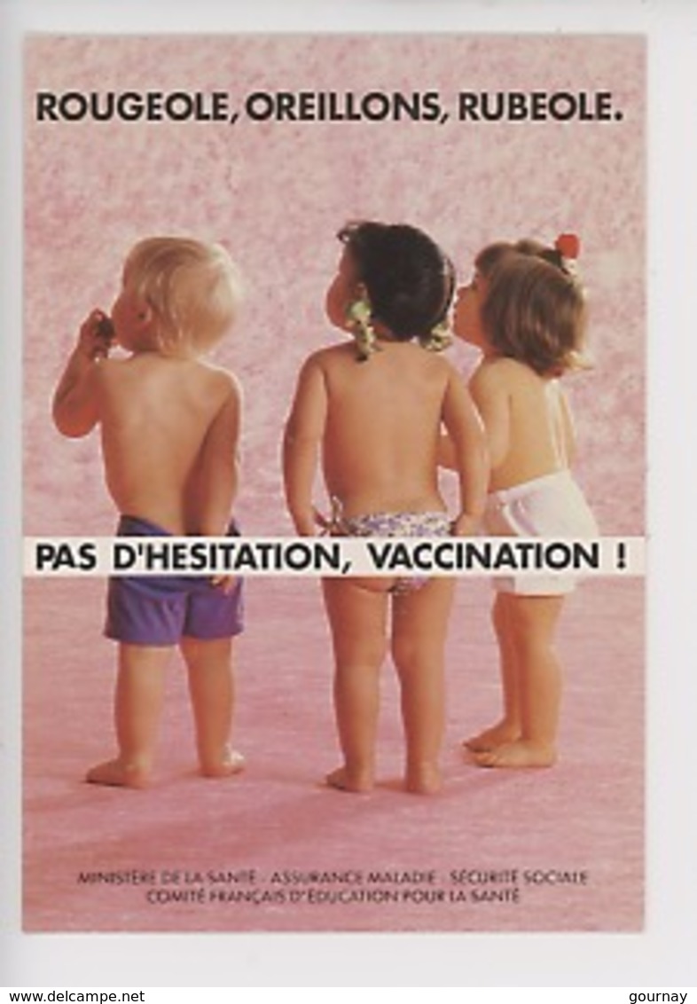 Rougeole Oreillons Rubéole - Pas D'hésitation, Vaccination ! (santé Enfant Vaccin) Cp Vierge CFES - Advertising