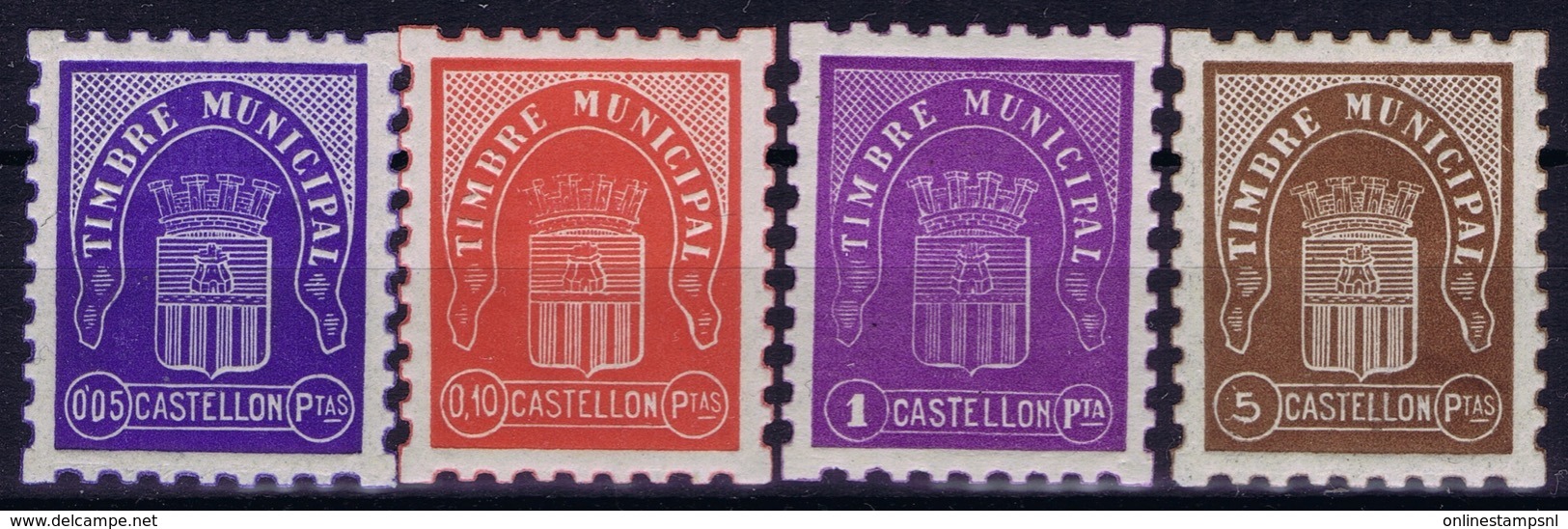 Spain: Timbre Municipal Castellon - Spanish Civil War Labels