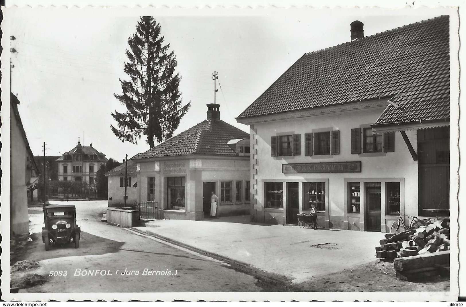 BONFOL (Jura Bernois) - Boucherie Coopérative - Magasin Quincaillerie - Autres & Non Classés