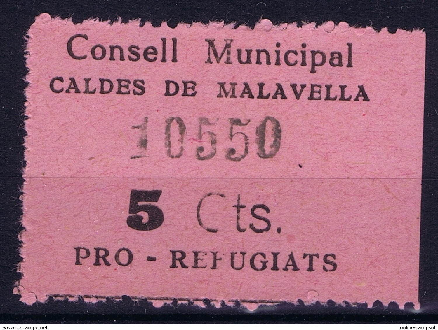 Spain: Consell Municipal Caldes De Malavella - Spanish Civil War Labels