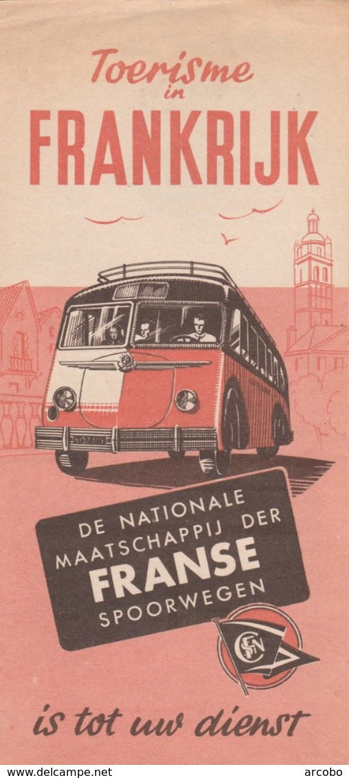 SNCF Brochure ; Nederlands, Uitgave1950,Franse Spoorwegen - Eisenbahnverkehr