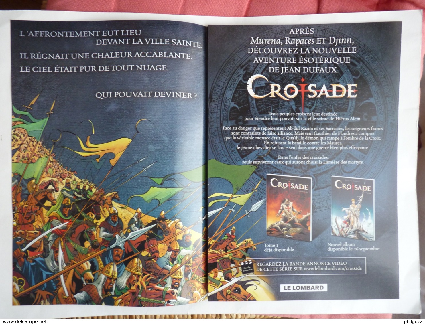 FLYERS  Dépliant DARGAUD CROISADE XAVIER 2009 - Objets Publicitaires