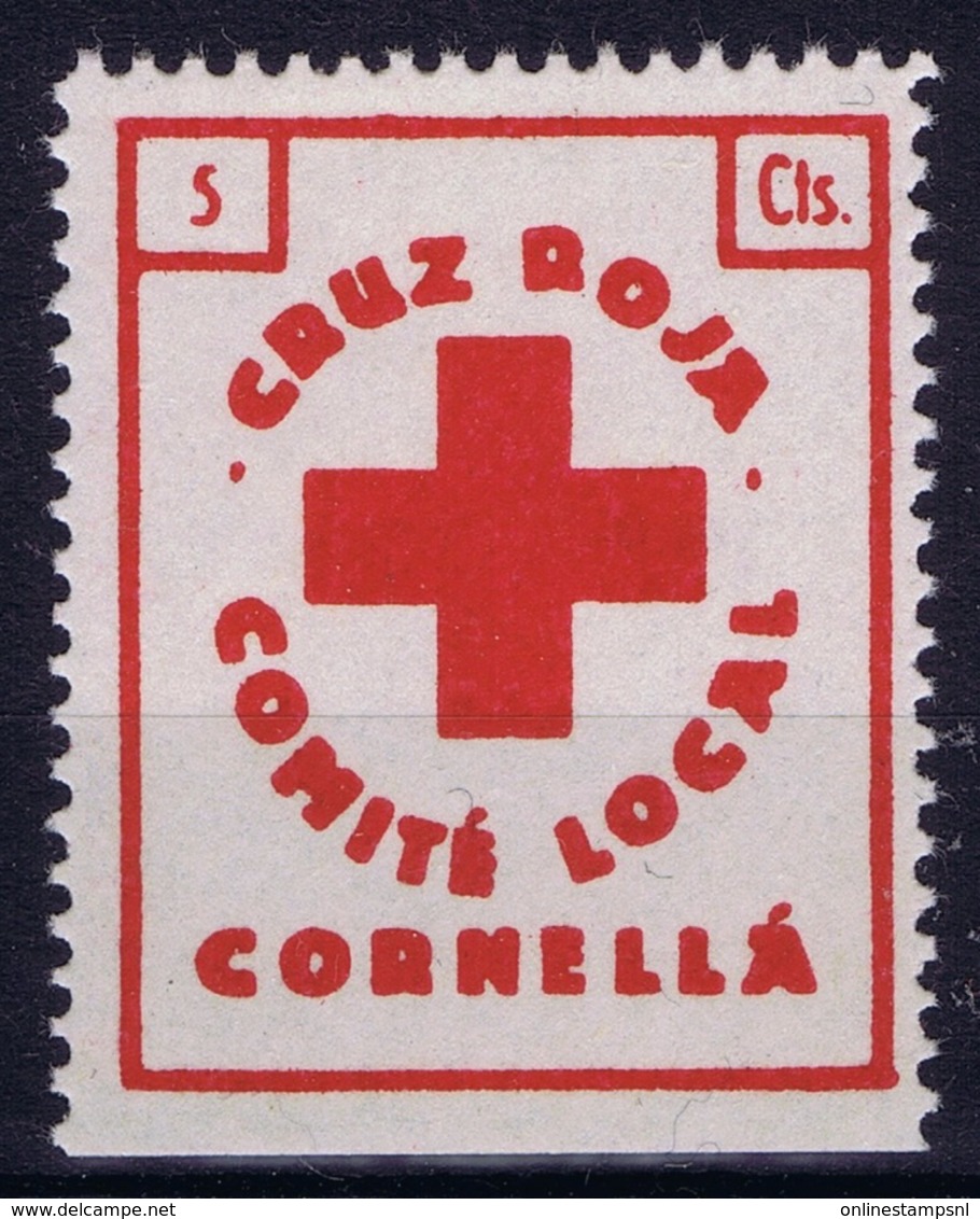 Spain: Cornella Cruz Roja - Spanish Civil War Labels