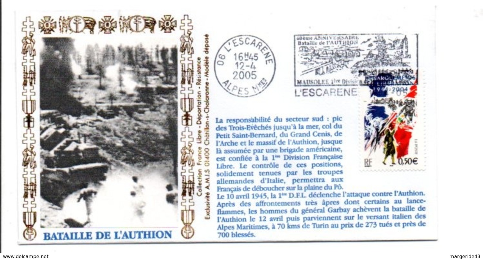 60 ANS LIBERATION  BATAILLE DE L'AUTHION - WW2