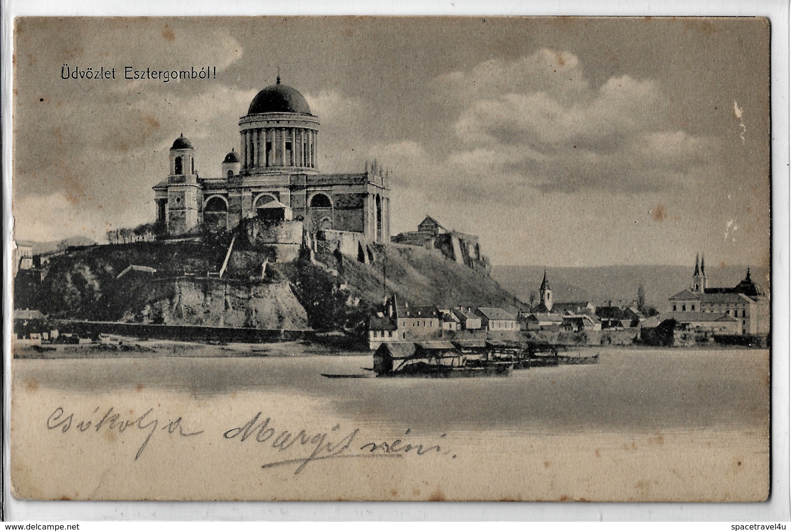 HUNGARY - ESTZERGOM - SHIP MILL - RARE PHOTO POSTCARD - Ungarn