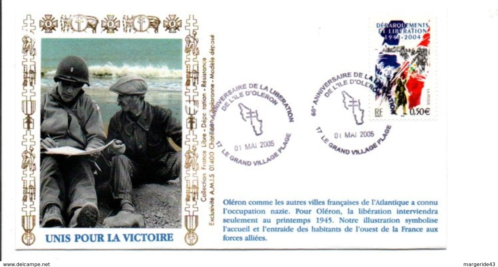 60 ANS LIBERATION DE L'ILE D'OLERON - Guerre Mondiale (Seconde)