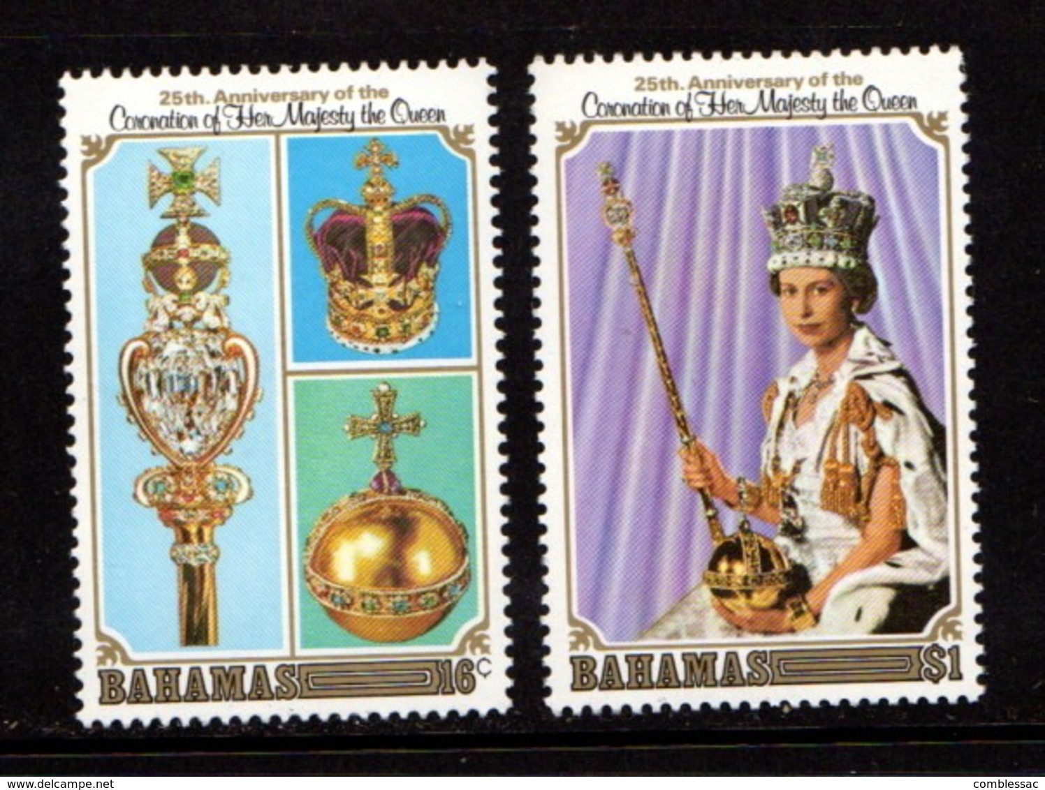 BAHAMAS    1978    25th  Anniv  Of  Coronation    Set  Of  2    MNH - Bahamas (1973-...)