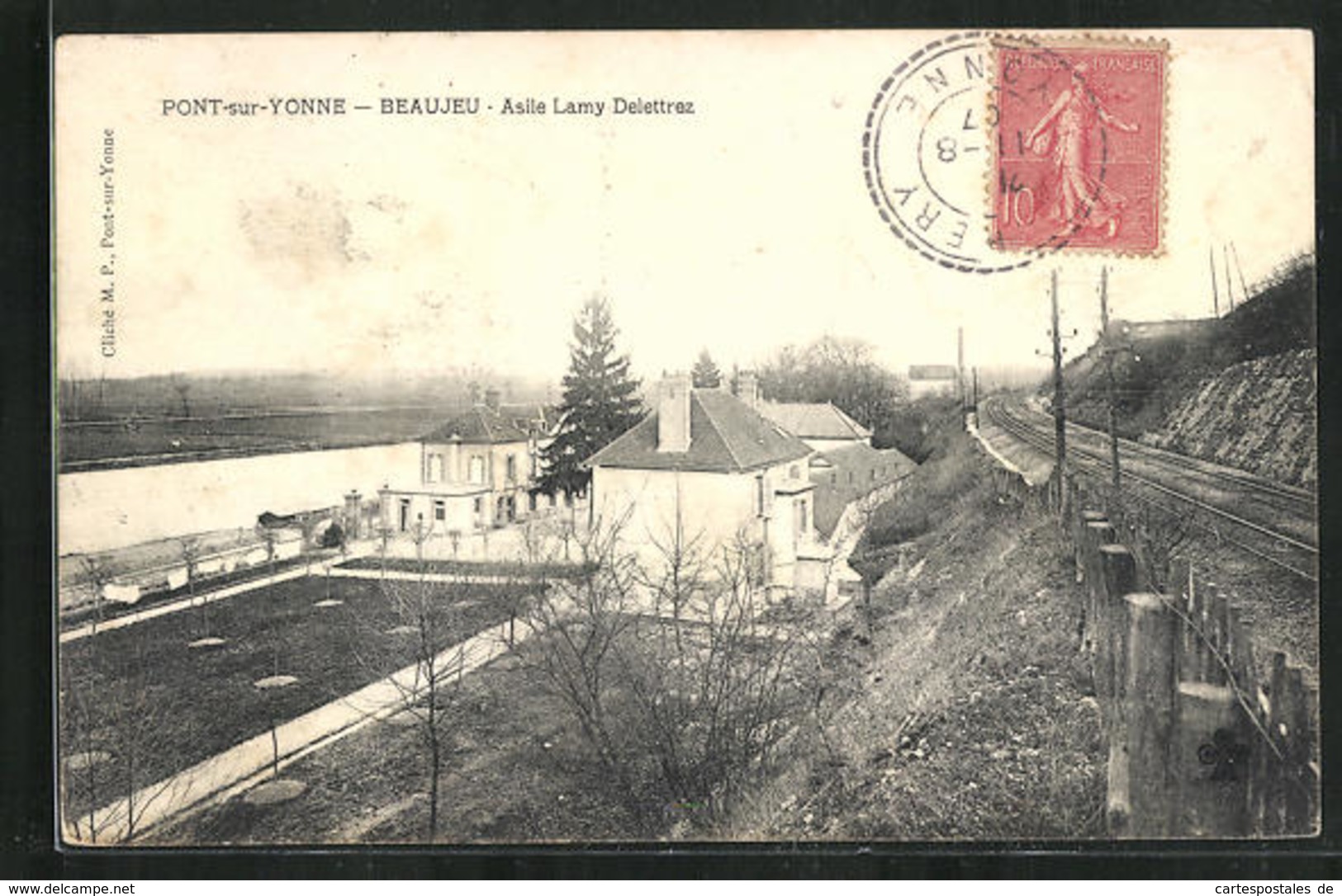 CPA Pont-sur-Yonne-Beaujeu, Asile Lamy Delettrez - Pont Sur Yonne