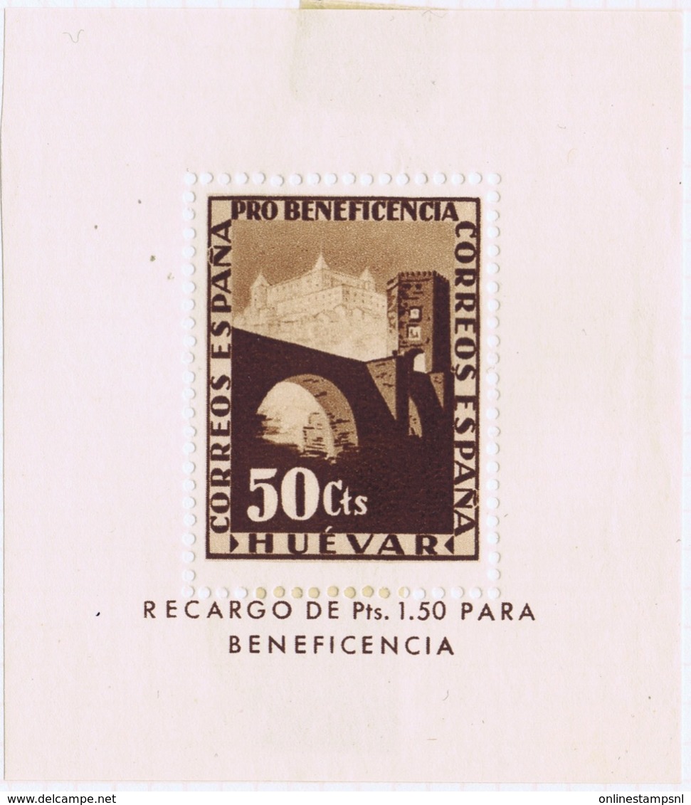 Spain: Pro Beneficencia Huevar 5 Blocks MH/* Flz/ Charniere - Spanish Civil War Labels