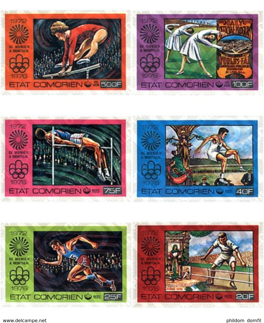 Ref. 73029 * MNH * - COMORO Islands. 1976. GAMES OF THE XXI OLYMPIAD. MONTREAL 1976 . 21 JUEGOS OLIMPICOS VERANO MONTREA - Summer 1896: Athens