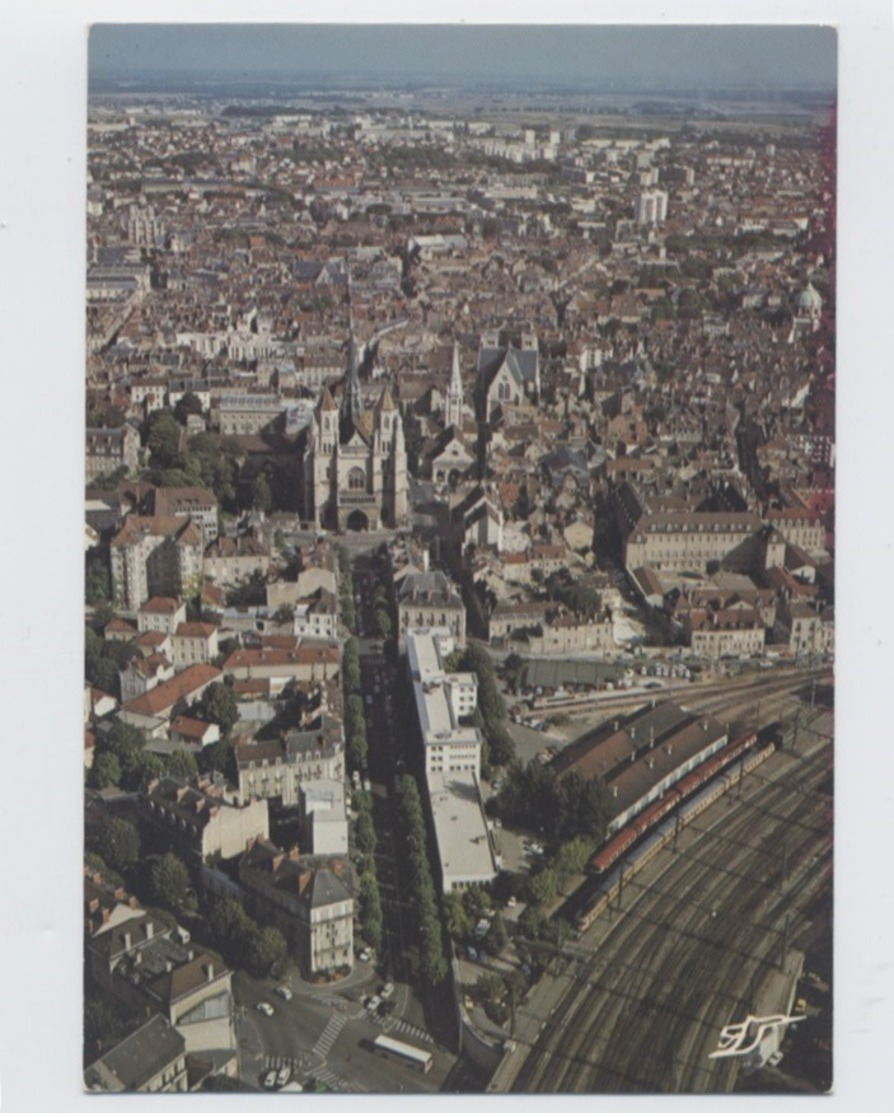 21-DIJON VUE AERIENNE  -RECTO/VERSO - B72 - Dijon