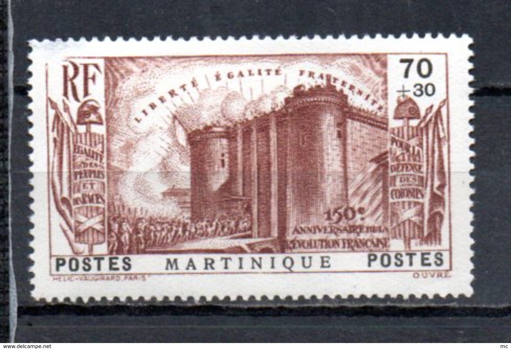 Martinique N° 171 Luxe ** - 1939 150e Anniversaire De La Révolution Française