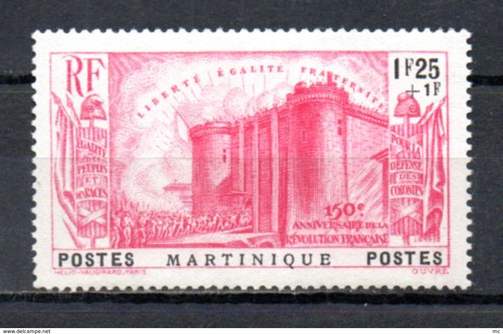 Martinique N° 173 Luxe ** - 1939 150e Anniversaire De La Révolution Française