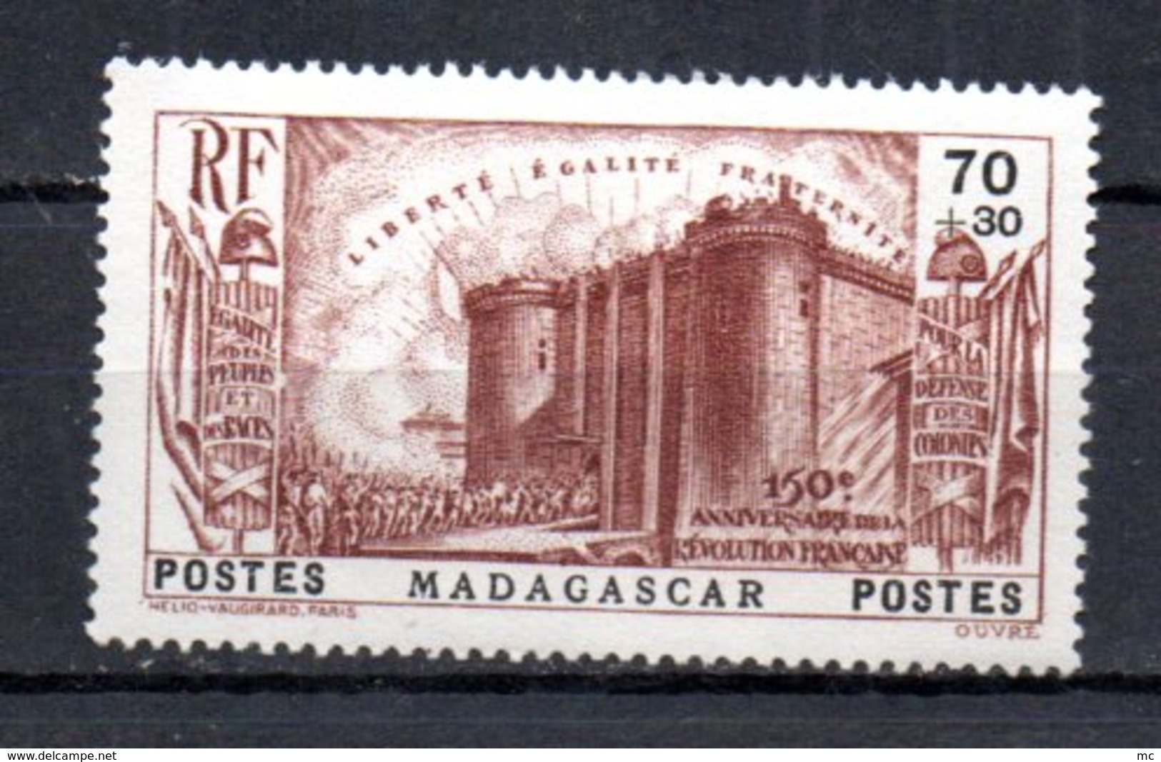 Madagascar N° 210 Luxe ** - 1939 150e Anniversaire De La Révolution Française