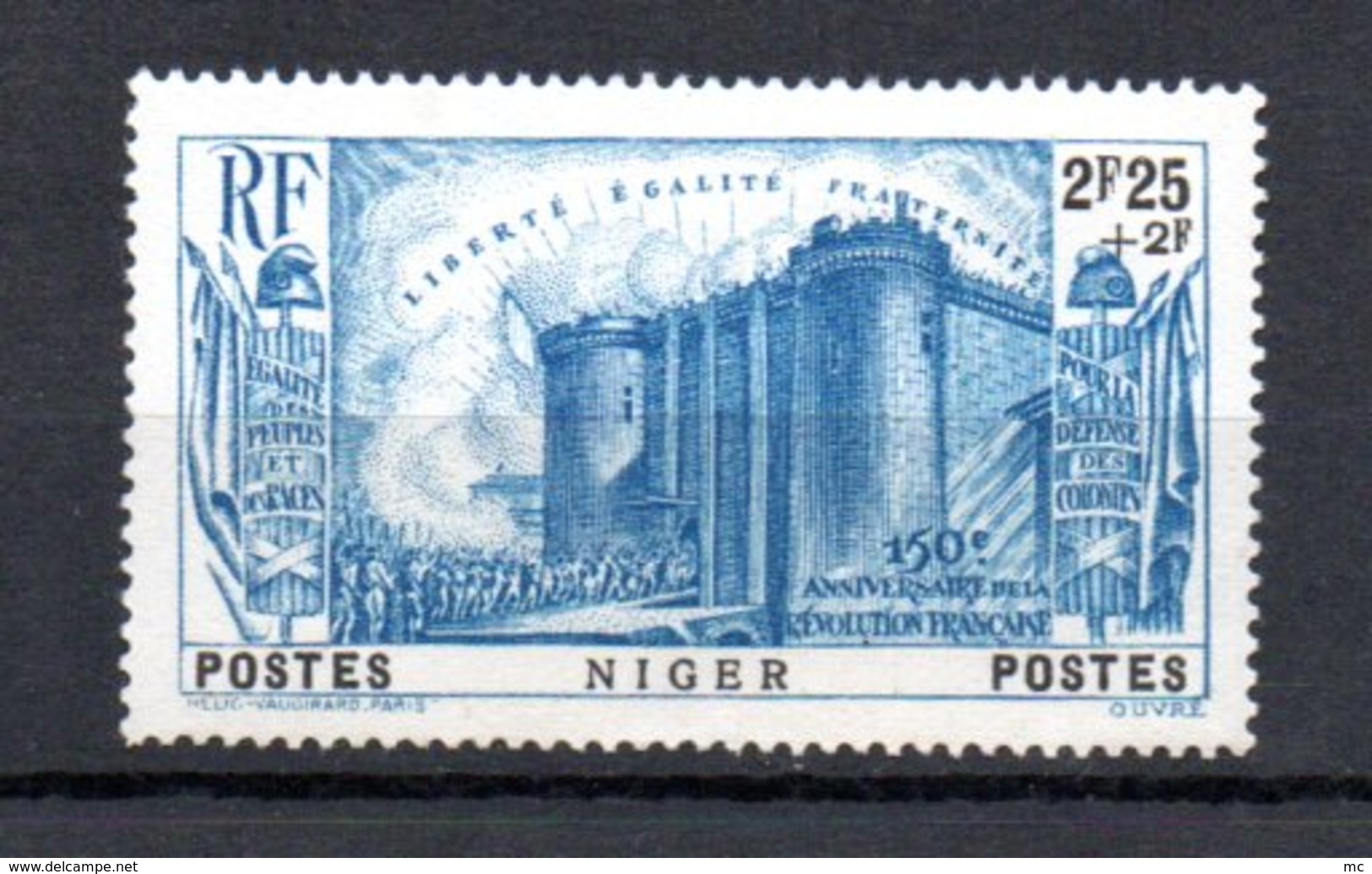 Niger N° 73 Luxe ** - 1939 150e Anniversaire De La Révolution Française