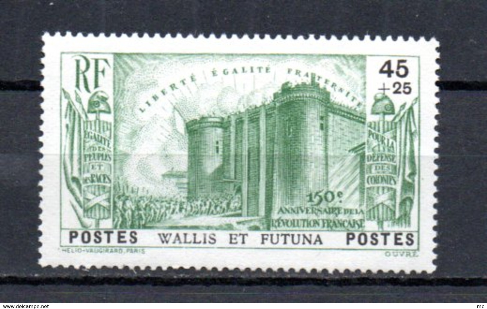 Wallis Et Futuna N° 72 Luxe ** - 1939 150e Anniversaire De La Révolution Française