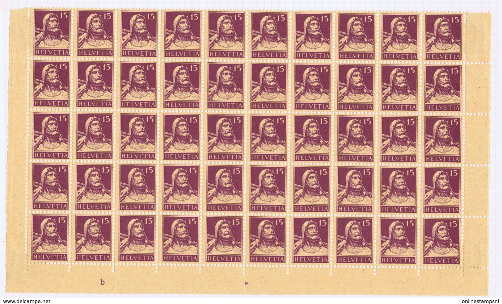 Schweiz Mi 205 Mostly MNH Only 4 Hinges  CV 750 Euro  (for Shipment Vertical Folded In The Middle) - Ungebraucht