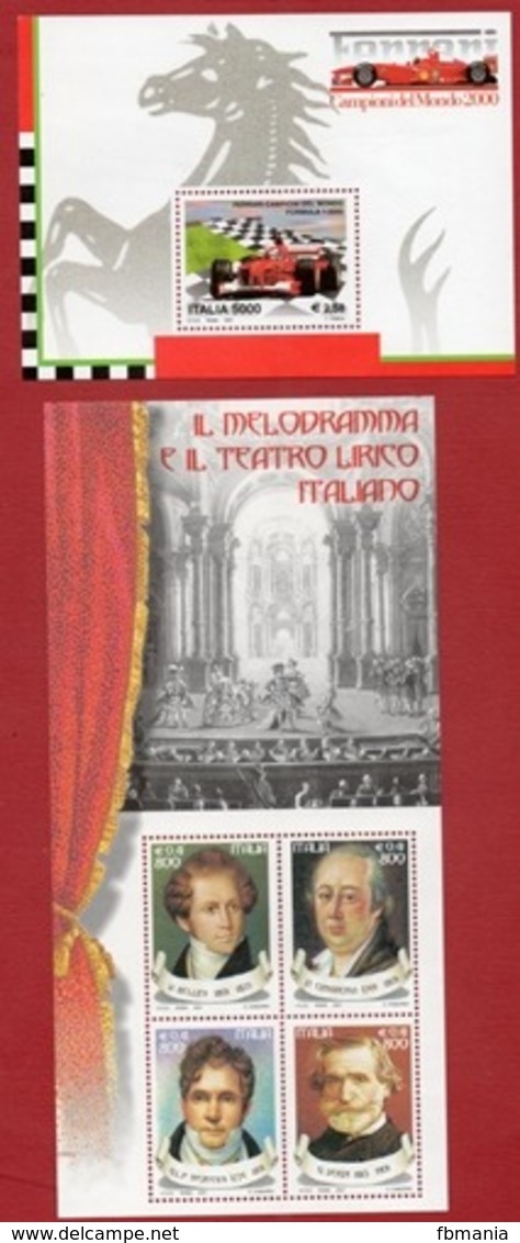 Italia  2001 - Annata 2001  Completa Sottofacciale MNH ** Leggere Descrizione - Annate Complete