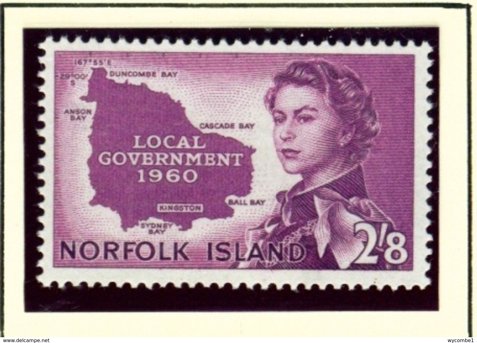 NORFOLK ISLAND  -  1960 Self Government 2s8d Unmounted/Never Hinged Mint - Norfolk Island