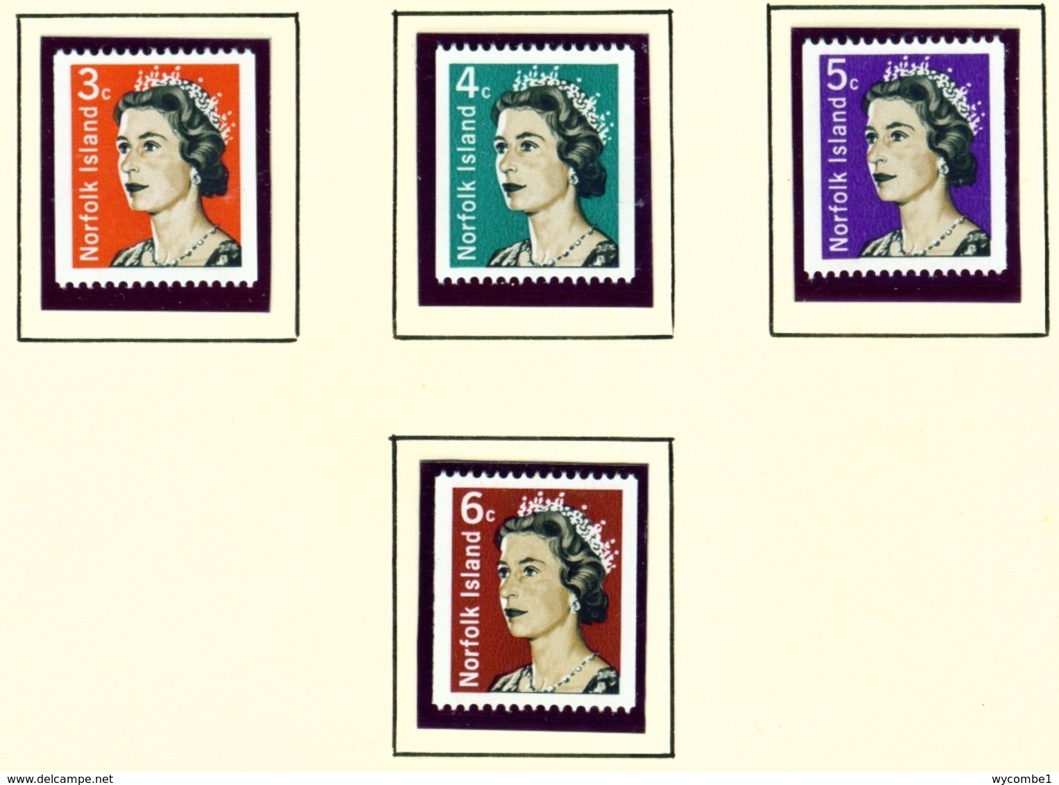 NORFOLK ISLAND  -  1968 Definitives Set Unmounted/Never Hinged Mint - Norfolk Island