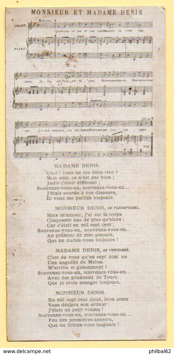 Chocolat Révillon : Les Vieilles Chansons De France. Monsieur Et Madame Denis. - Revillon