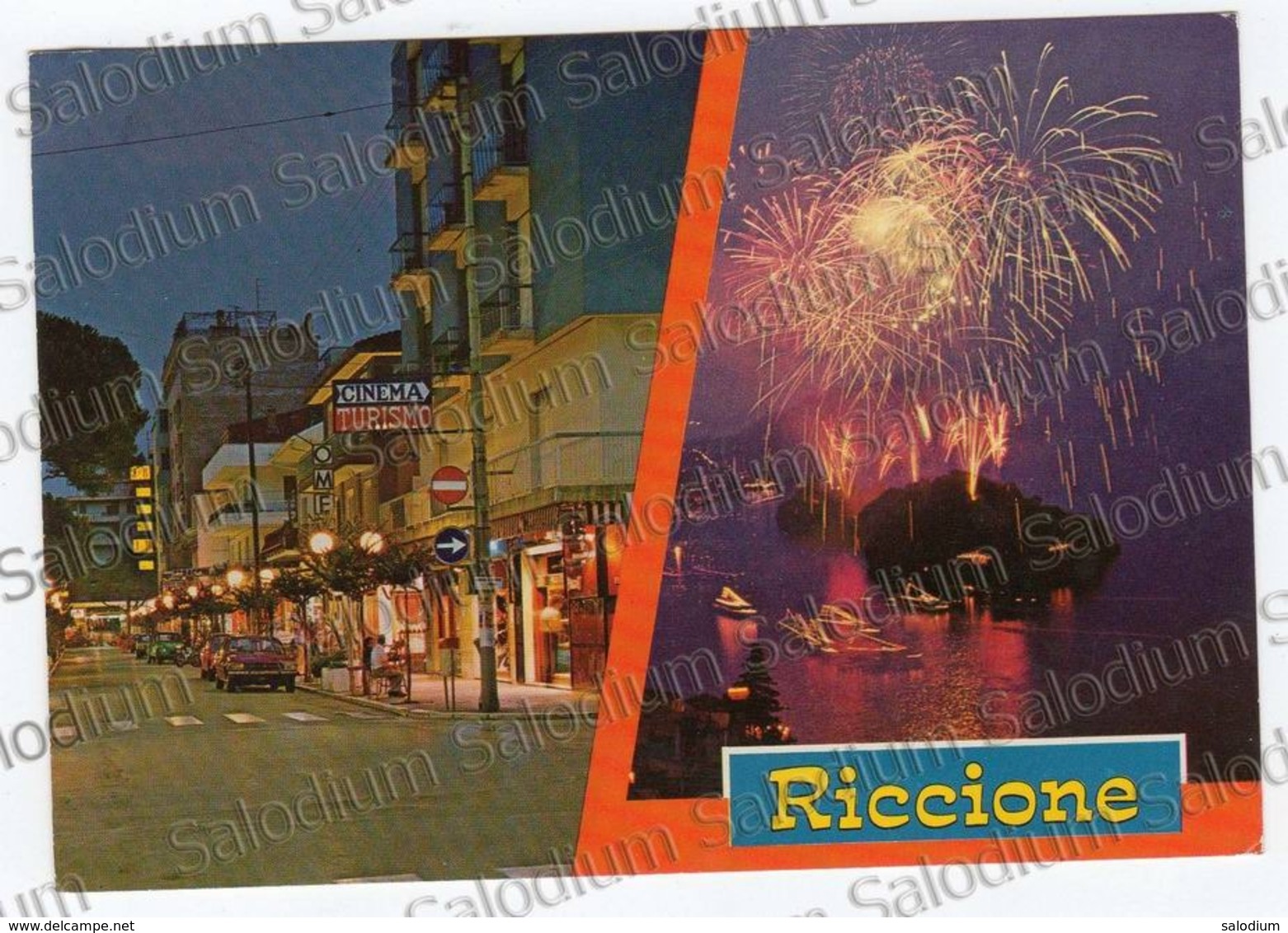 RICCIONE Auto Car Fuochi D'artificio Storia Postale Bardonecchia Cinema - Rimini