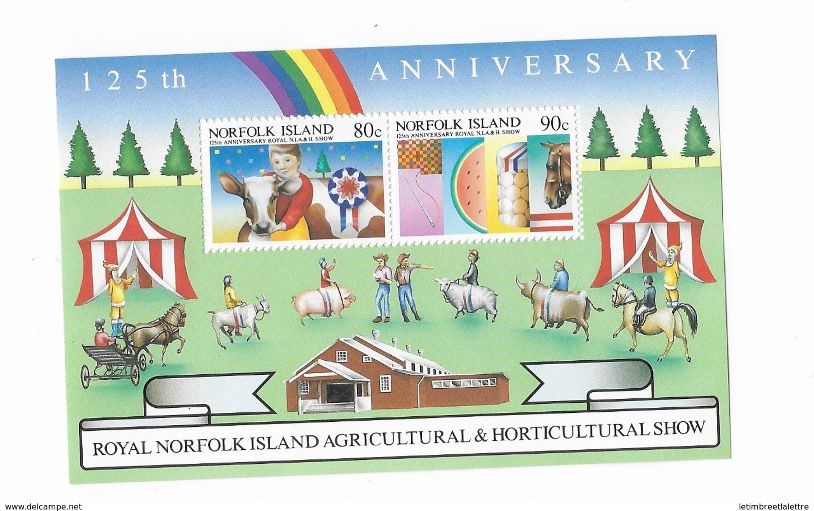 Ile Norfolk Bloc Feuillet N° 8**Expostion Agricole De L'ile - Norfolk Island