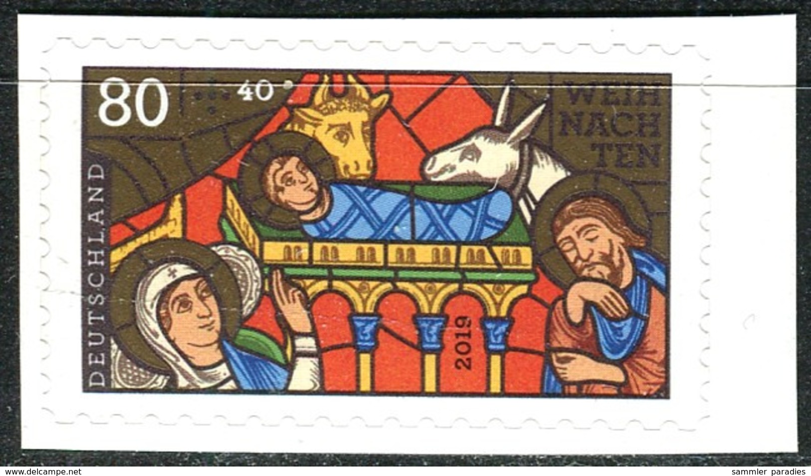 BRD - Mi 3500 Gestanzt Aus FB 94 - ** Postfrisch (M) - 80+20C     Weihnachten 19 - Ausgabe 10.10.2019 - Unused Stamps