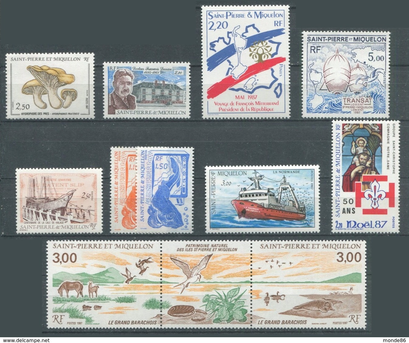 SAINT PIERRE & MIQUELON - Année Complète 1987 ** - PA Inclus - Full Years