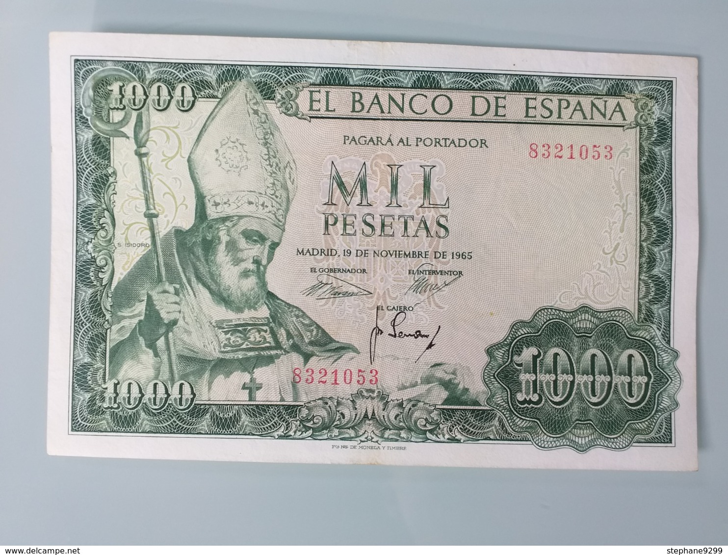 ESPAGNE-1000 PESETAS 1965.VF+ - 1000 Peseten