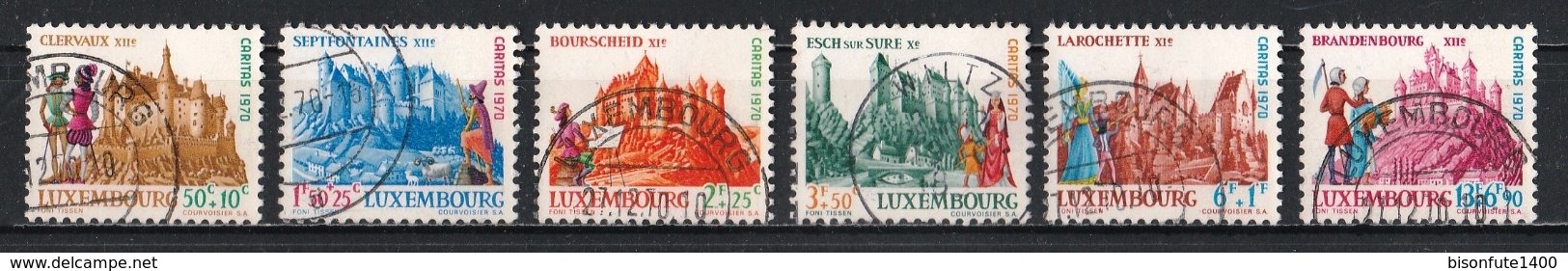 Luxembourg 1970 : Timbres Yvert & Tellier N° 764 - 765 - 766 - 767 - 768 Et 769 Oblit. - Gebruikt