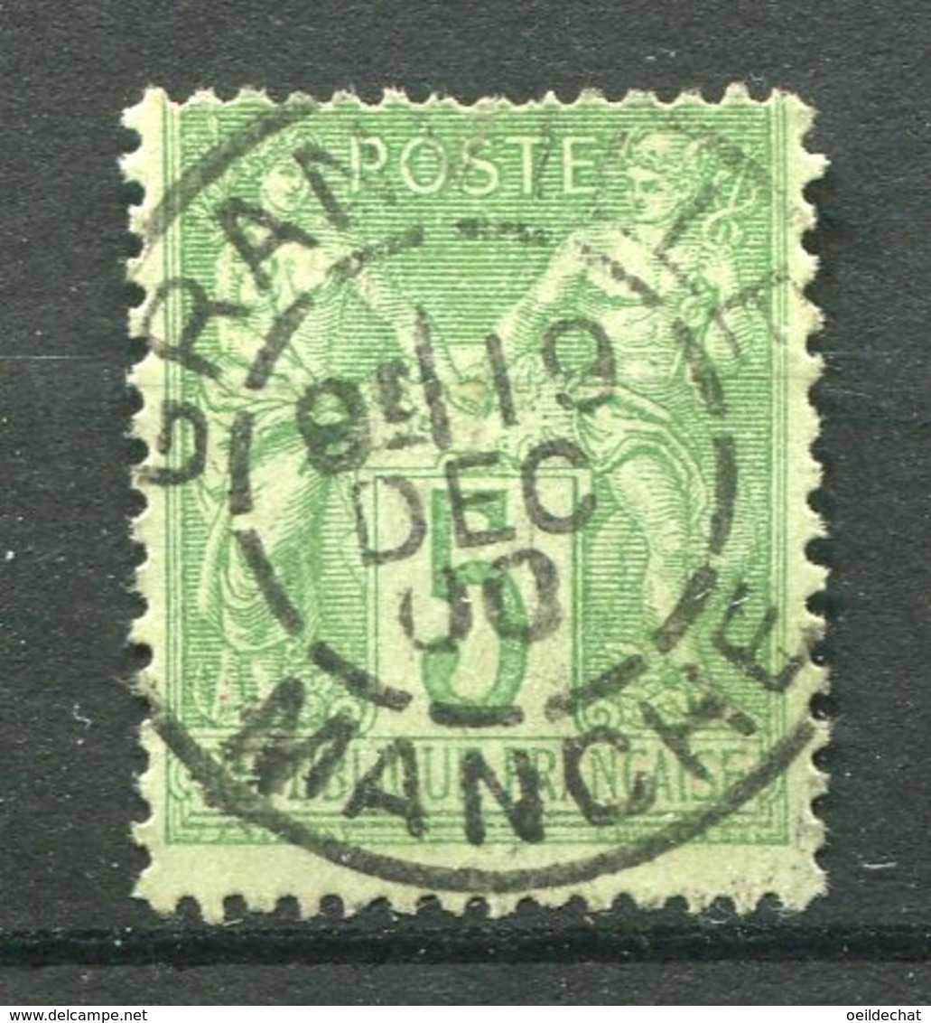 14985 FRANCE  N°102° 5c. Vert-jaune Type Sage  Type I   1898   B/TB - 1898-1900 Sage (Tipo III)