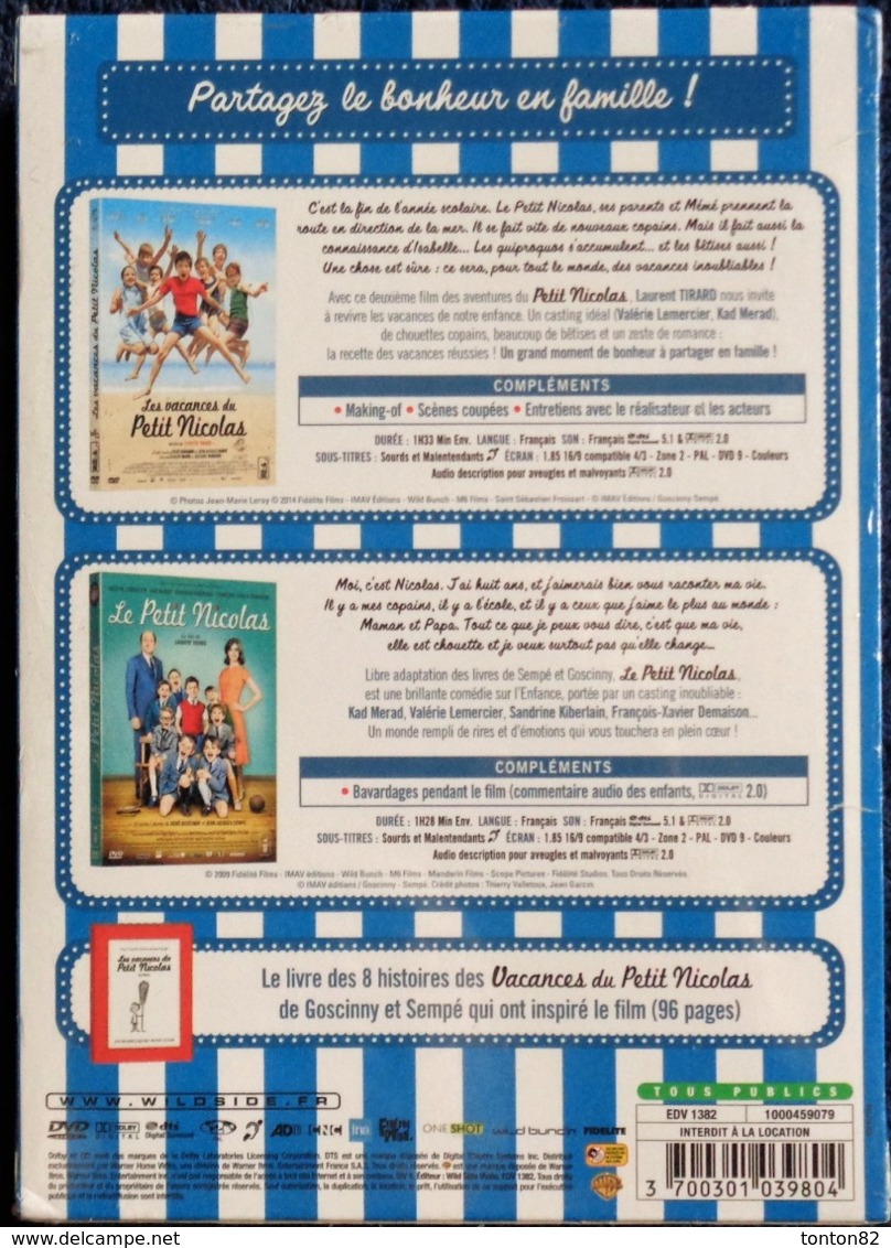 Le Petit Nicolas - Et - Les Vacances Du Petit Nicolas + Le Livre Des 8 Histoires ( 96 Pages ) . - Komedie