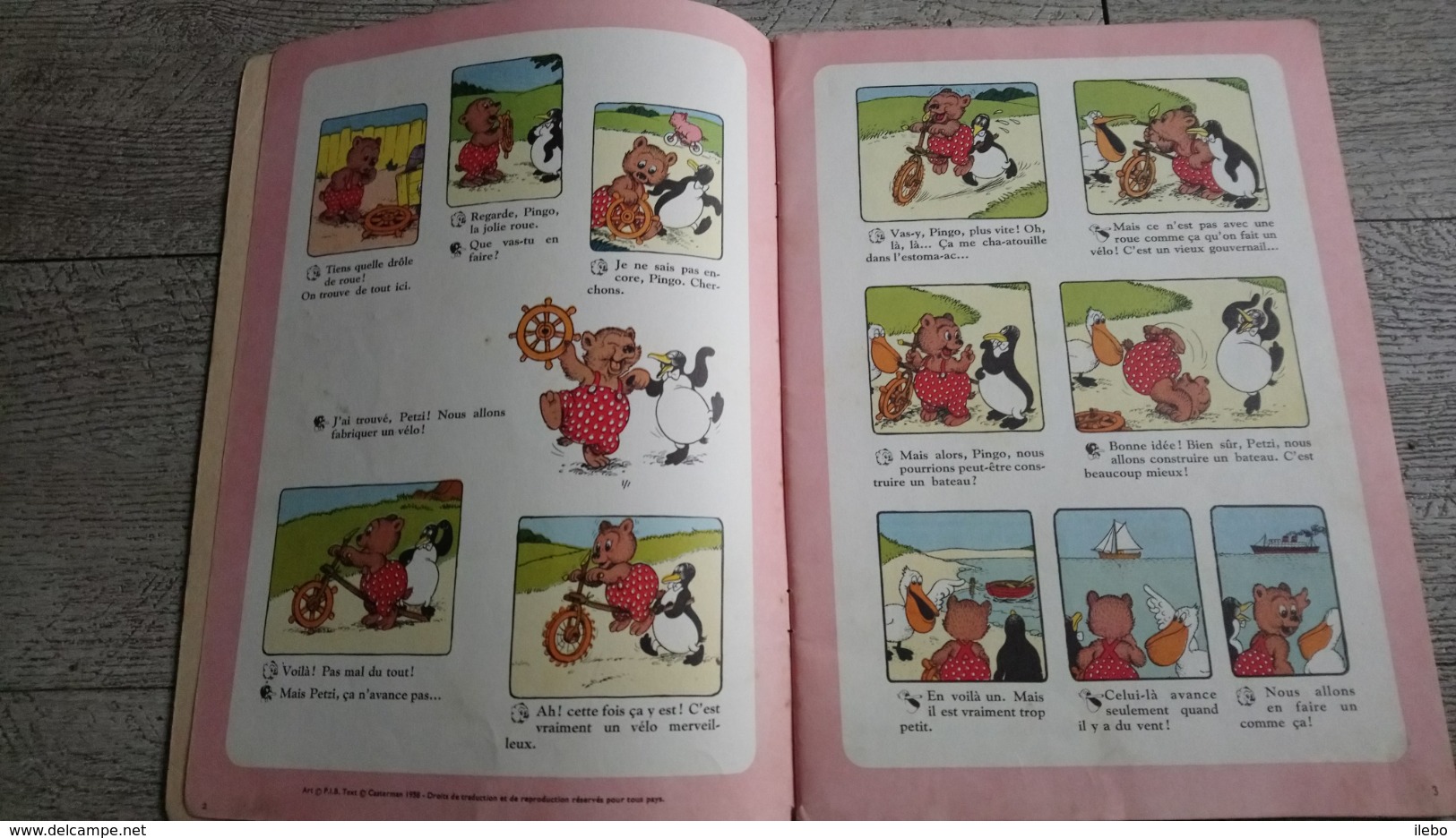 Petzi Et Son Grand Bateau De Hansen Casterman Bande Dessinée Rare Enfantina 1967 - Other & Unclassified