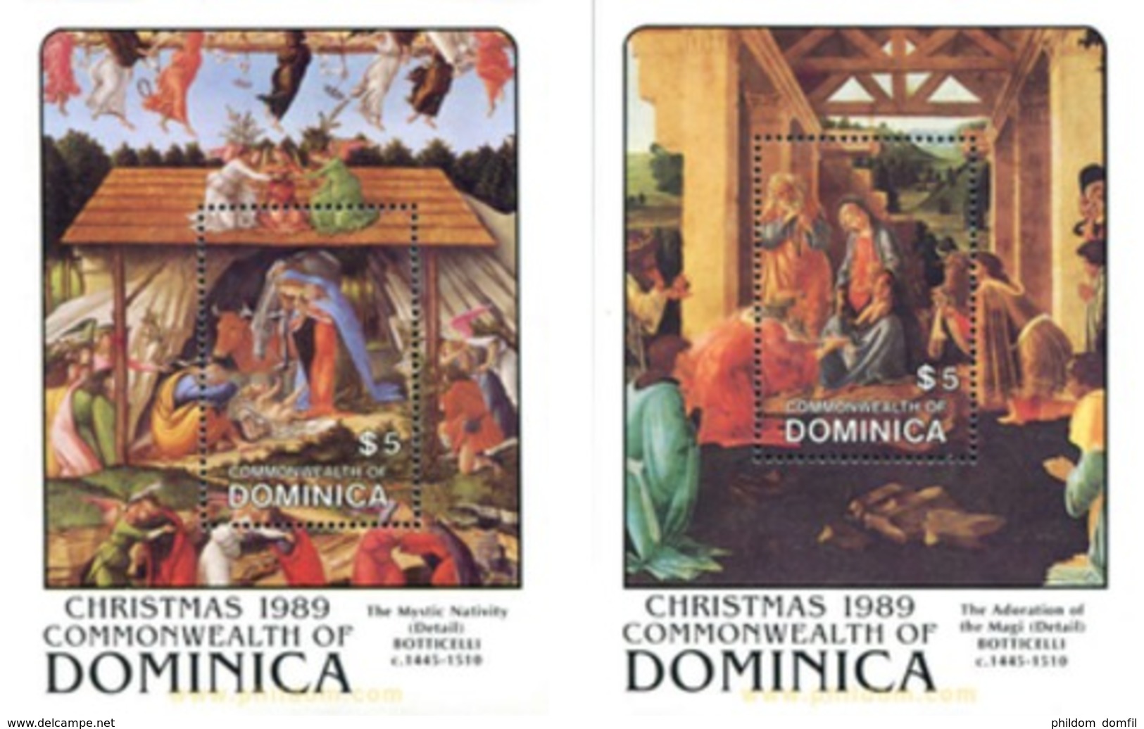 Ref. 306779 * MNH * - DOMINICA. 1989. CHRISTMAS . NAVIDAD - Dominica (1978-...)