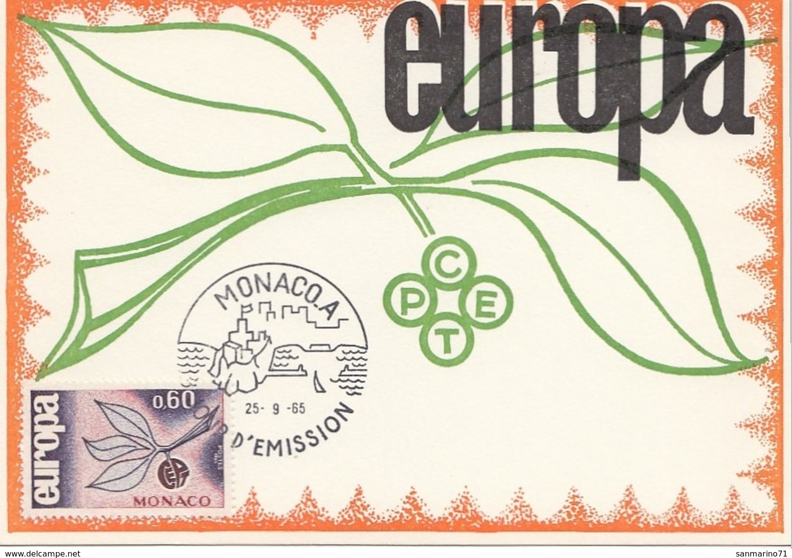 MONACO Maximum Card 811 - 1965