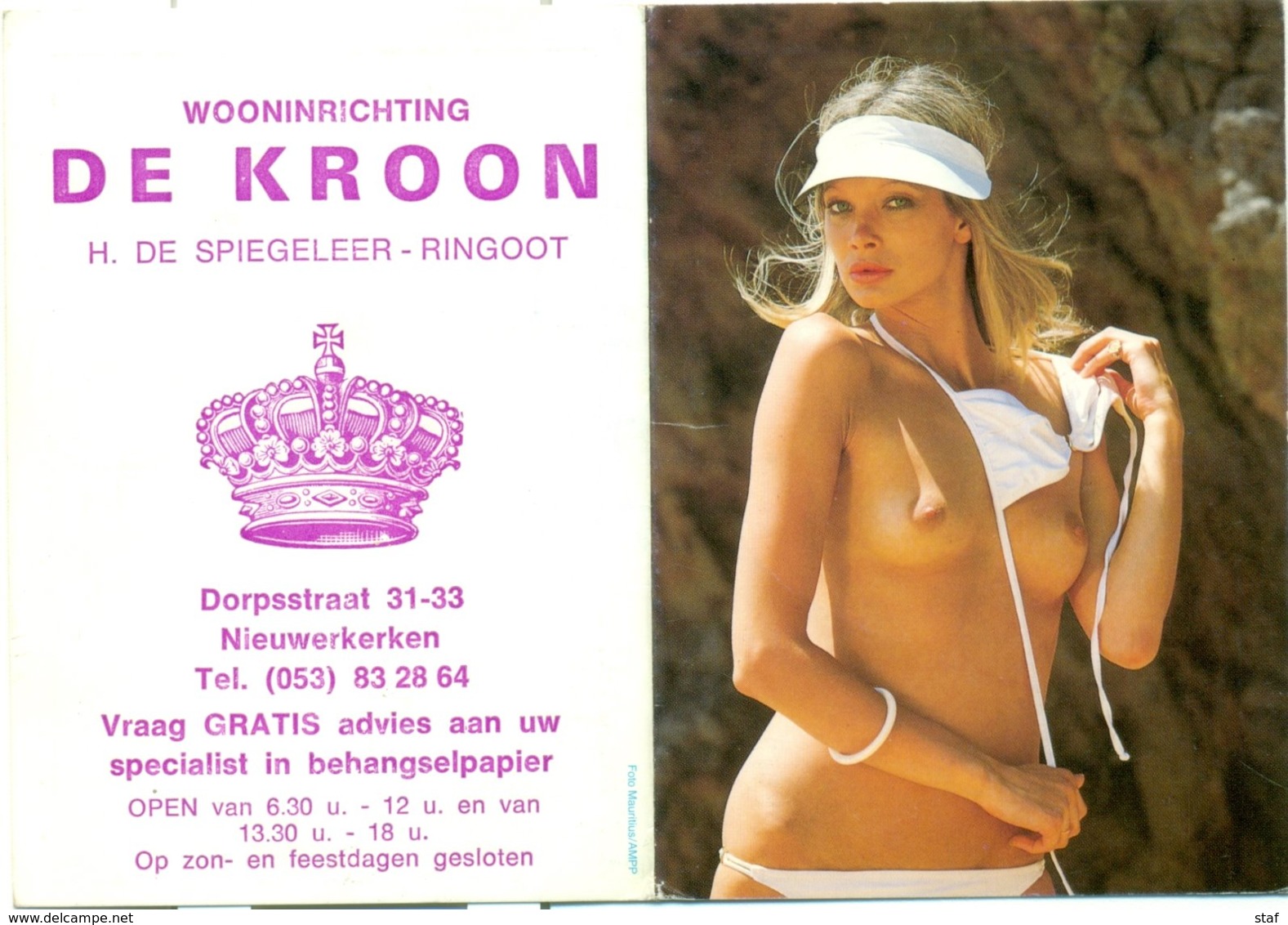 Kalender 1990 - Wooninrichting De Kroon Nieuwerkerken - Small : 1981-90