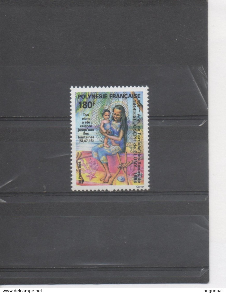 POLYNESIE Française - Religion - Arrivée Des Soeurs De Saint-Joseph De Cluny : 150 Ans - Jeune Mère Et Enfant - Unused Stamps