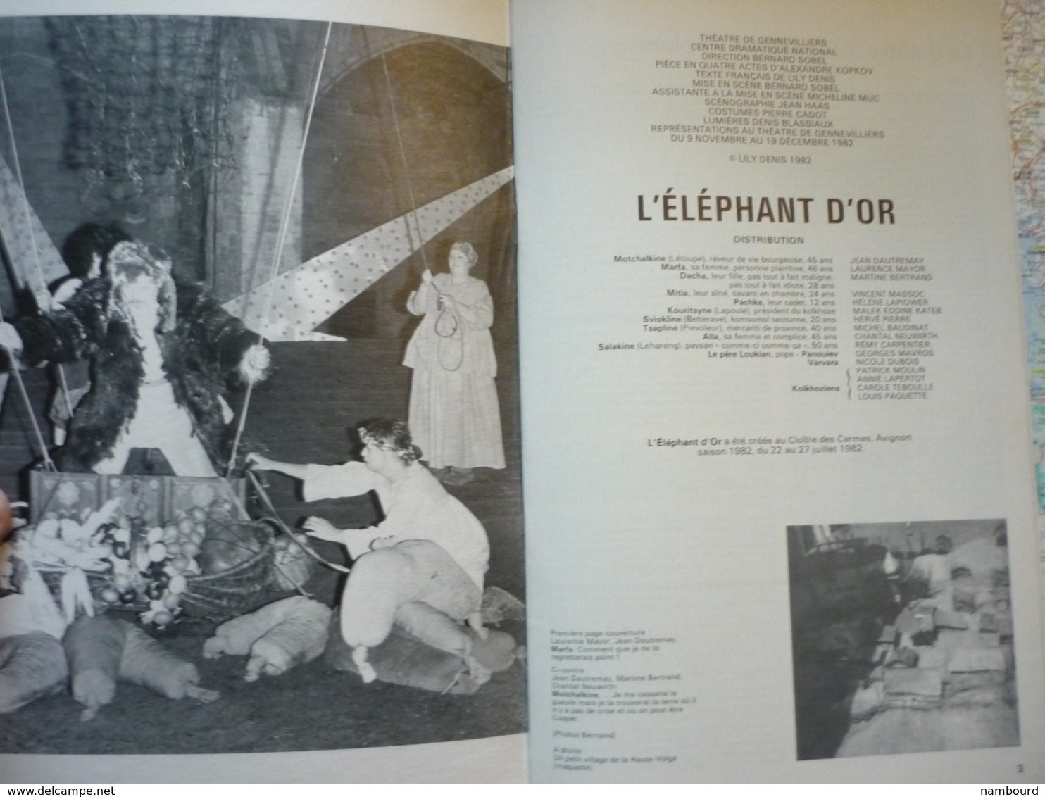 L'Avant-Scène Théâtre N°718 15 Novembre 1982 L'éléphant D'or D'Alexandre Kopkov Lily Denis - Cinéma