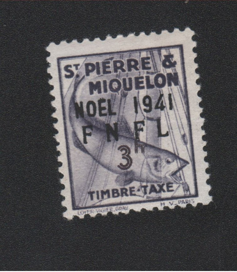 Faux Saint-Pierre Et Miquelon Taxe N° 51 3 F Gomme Sans Charnière - Strafport