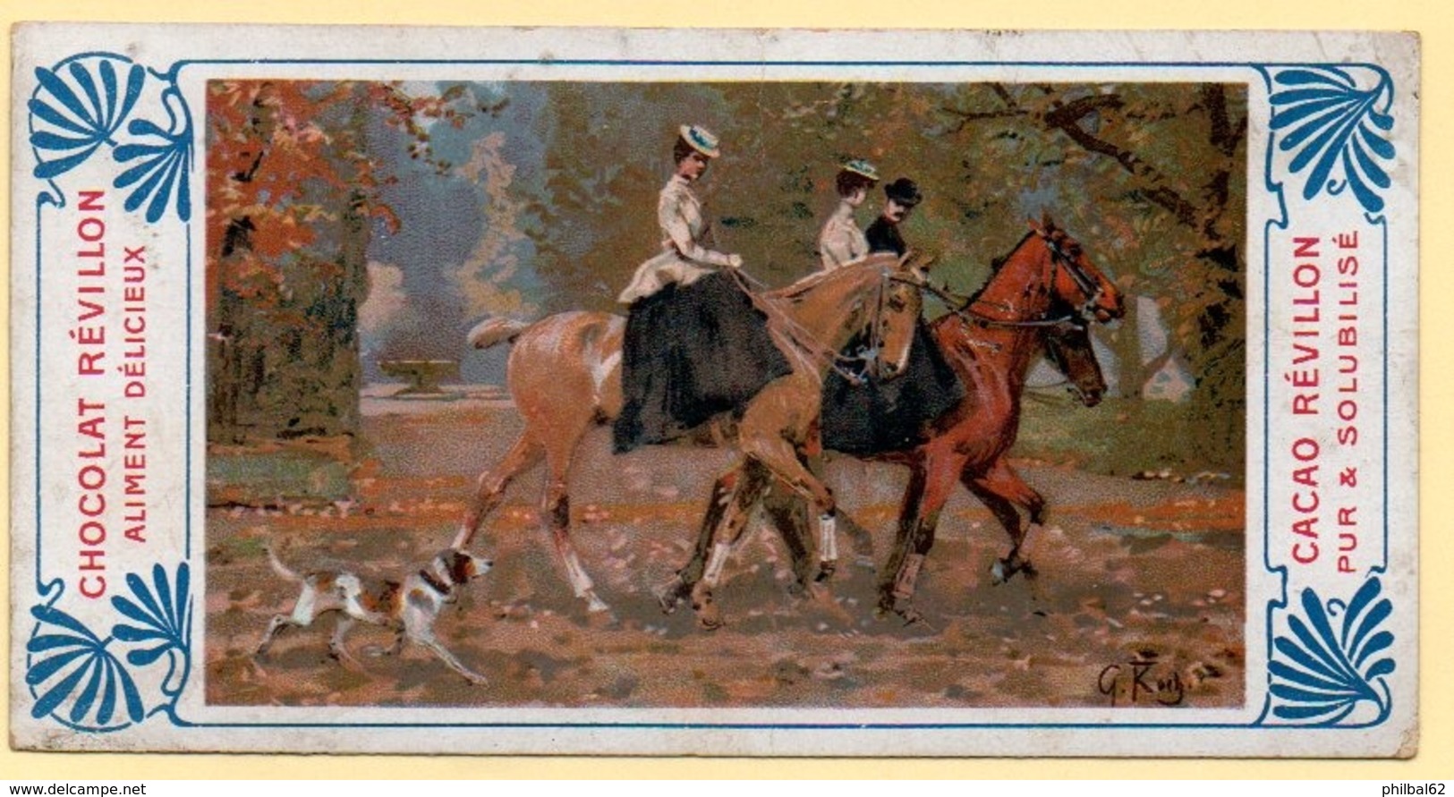 Chocolat Révillon : Chevaux, Cavalières Et Cavaliers. - Revillon