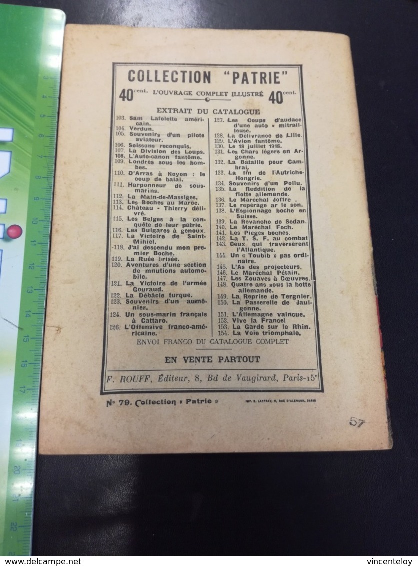 RARE DANS CET ETAT  Les Victoires Du Grand Et Du Petit Morin Collection PATRIE N  79    En L Etat Sur Les Photos - 1901-1940