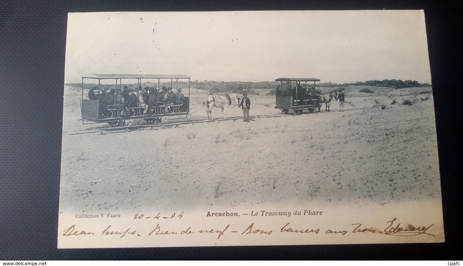 Arcachon - Le Tramway Du Phare / Carte Précurseur Voyagée En 1904 / Edition V. Faure - Arcachon