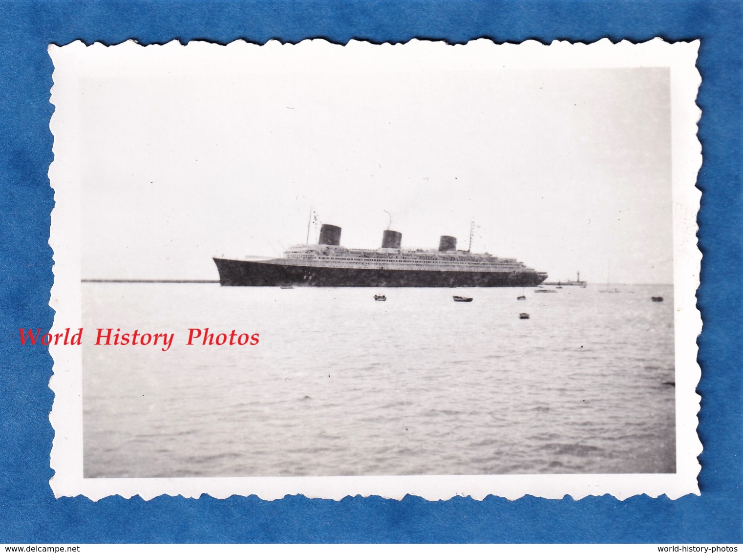 Photo Ancienne Snapshot - LE HAVRE - Beau Paquebot à Identifier - Juillet 1938 - Bateau Boat - Bateaux