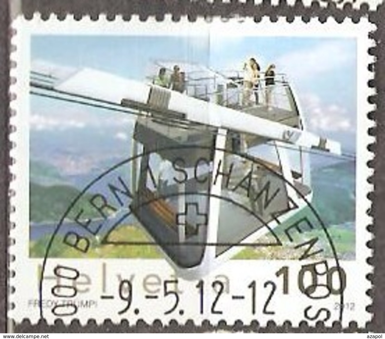 Switzerland: Single Used CTO Stamp, Cabrio-funicular, 2012, Mi#2253, - Oblitérés