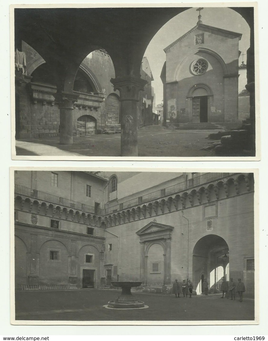 FOTO VITERBO - CASERMA DELLA ROCCA E CHIESA DI S.PELLEGRINO , GRAFIA SEZ. EDIZ. D'ARTE CM,13X8 - Zonder Classificatie